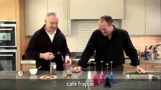 How to make a frappé coffee using an aerolatte milk frother [upl. by Senalda]