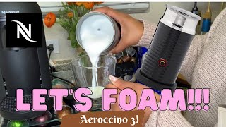 How To Foam Milk With Aeroccino 3 Make Coffee With Foam Tips amp Tricks  Easy Foamed Latte Recipe [upl. by Nnylecoj306]