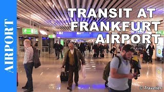 TRANSIT WALK AT FRANKFURT Airport FRA Terminal 1  Connection Flight Transfer Arriving amp Departing [upl. by Shipp]