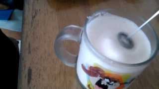 Aerolatte Review Frothing Cold Milk In Under 1 Minute [upl. by Ecinnaj363]